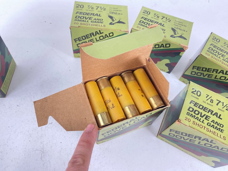#79-•-#5009-•-(155+/-)-rounds-of-20-gauge-federal-dove-shot-image-8