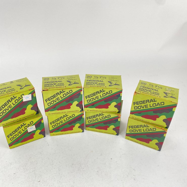 #79 • #5009 • (155+/-) Rounds of 20 Gauge Federal Dove Shot