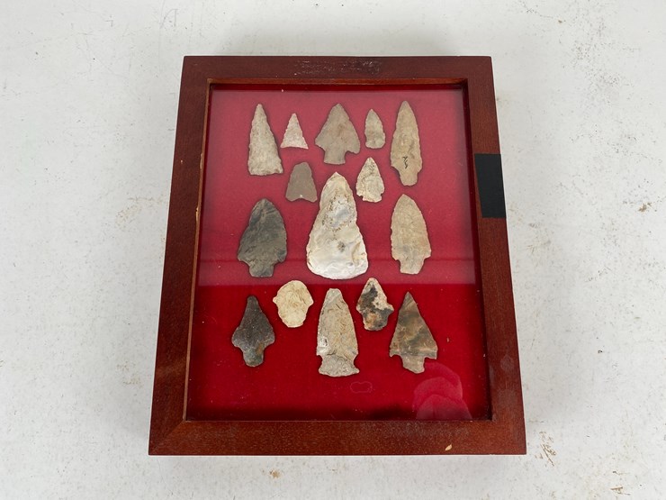 #91-•-#5156-•-(15)-framed-native-american-artifacts-from-the-deep-south-image-1