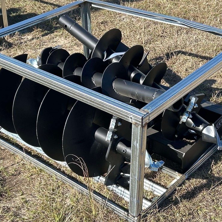2025 Pabreak Auger Bits and Plate Skid Steer Attachment