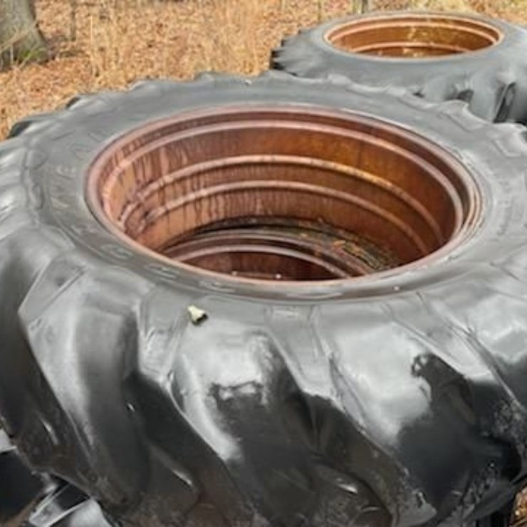 (2) 20.8-38 Tires on Beveled Rims