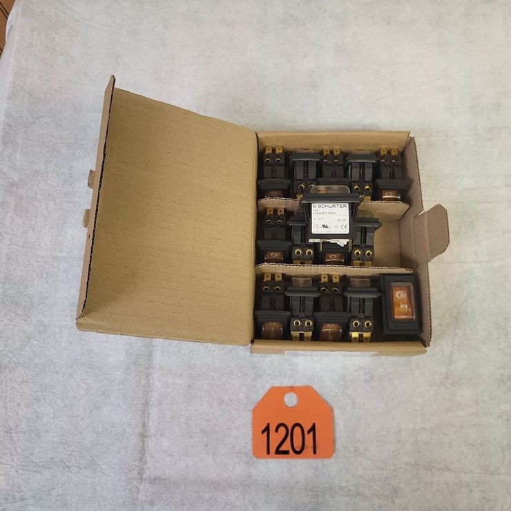 (15) Schurter 20 AMP 240 Volt Single Phase Breakers - Tag #1201