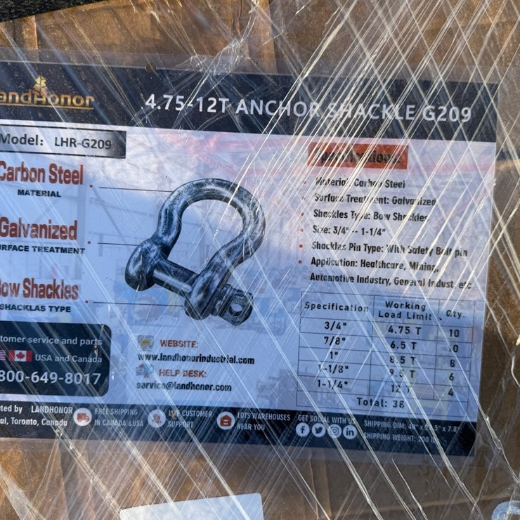 #7907 • Assortment of Clevis or Bow Shackles