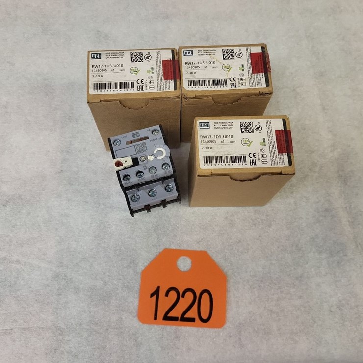 (4) Mini - Contactor Overloads 7-10 AMP - Tag #1220