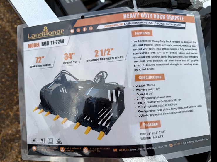 #7960-•-skid-steer-rock-bucket-with-grapple-image-1