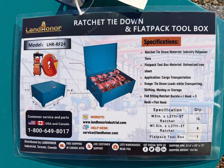 #7818-•-ratchet-tie-down-&-flatpack-tool-box-image-1