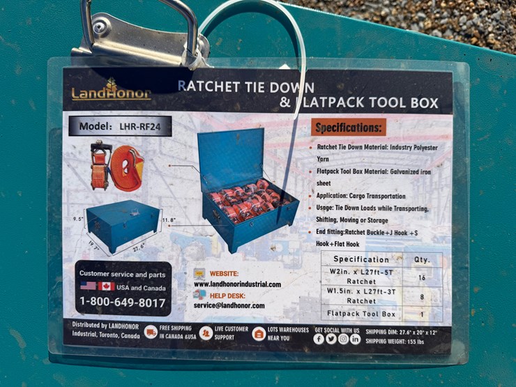 #7820-•-ratchet-tie-down-&-flatpack-tool-box-image-1