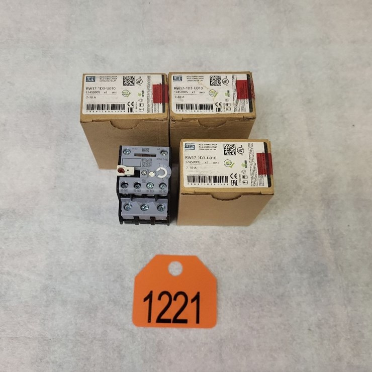 (4) Mini - Contactor Overloads 7-10 AMP - Tag #1221