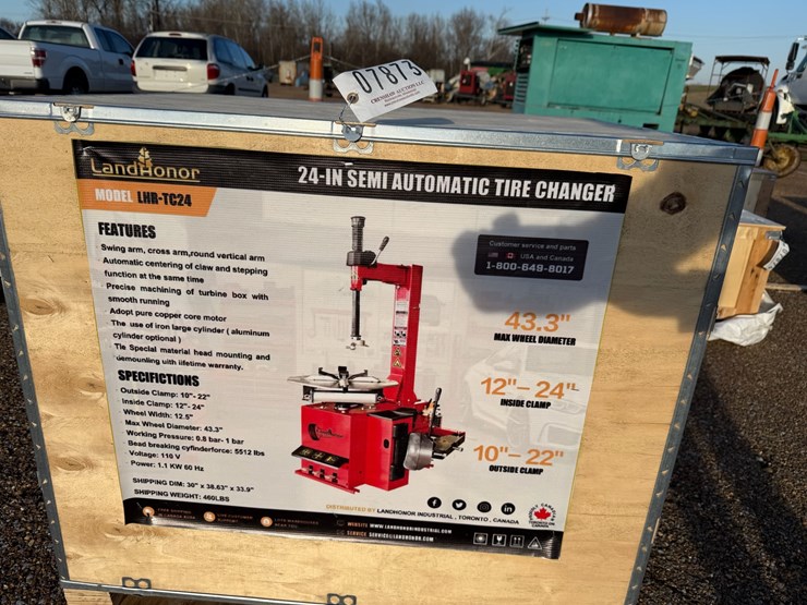 #7873-•-land-honor-24"-semi-automatic-tire-changer-image-1