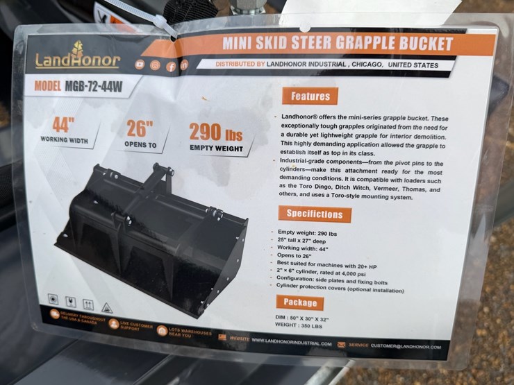 #7950-•-mini-skid-steer-grapple-bucket-image-2