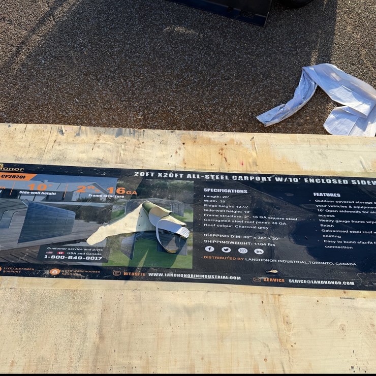 #7905 • 20' X 20' X 10' Carport