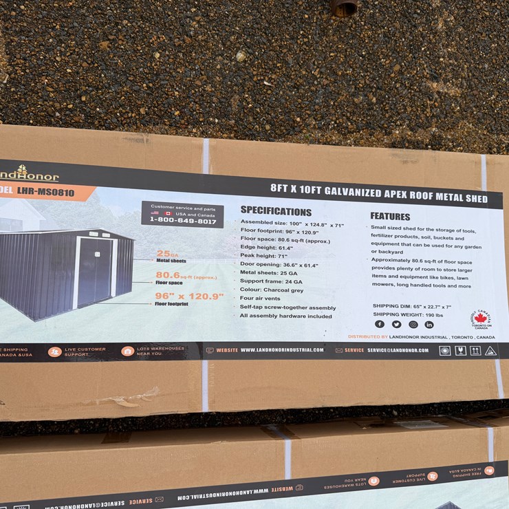 #7966 • 8' X 10' Metal Shed