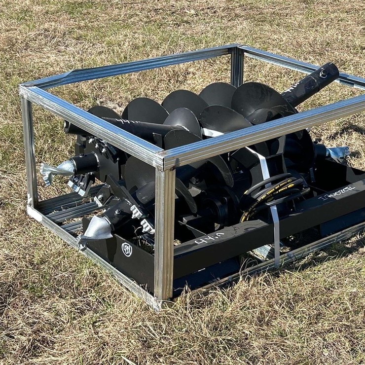 2025 Pabreak Auger Bits and Plate Skid Steer Attachment