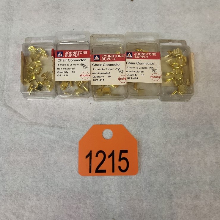(5) Boxes Chair  1 Male to 2 Male Non-Insulated Connectors - Tag #1215