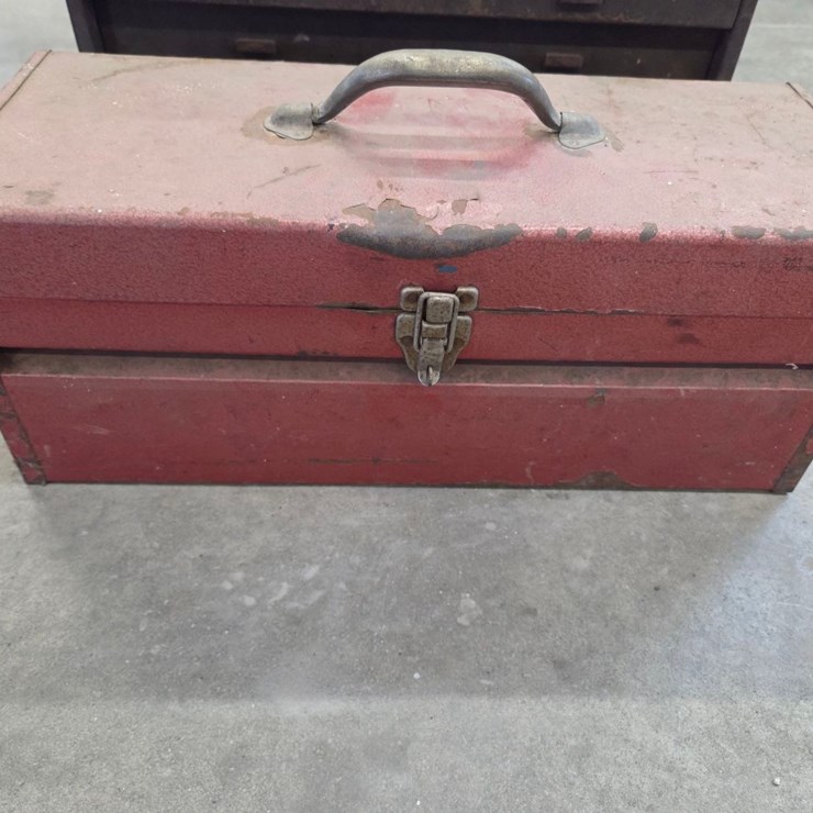 (3) metal tool boxes