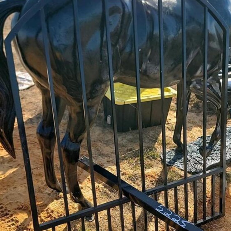 4' METAL GATE W/ POST