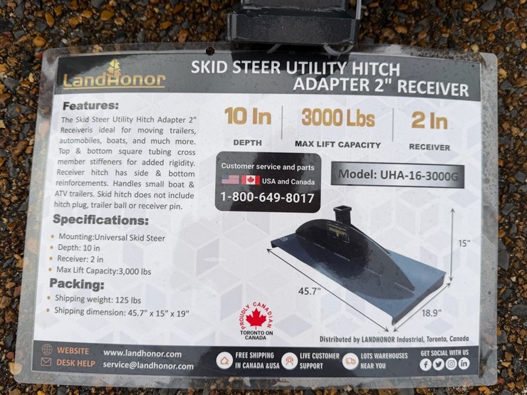 #7959-•-skid-steer-utility-hitch-w/-2"-receiver-image-1