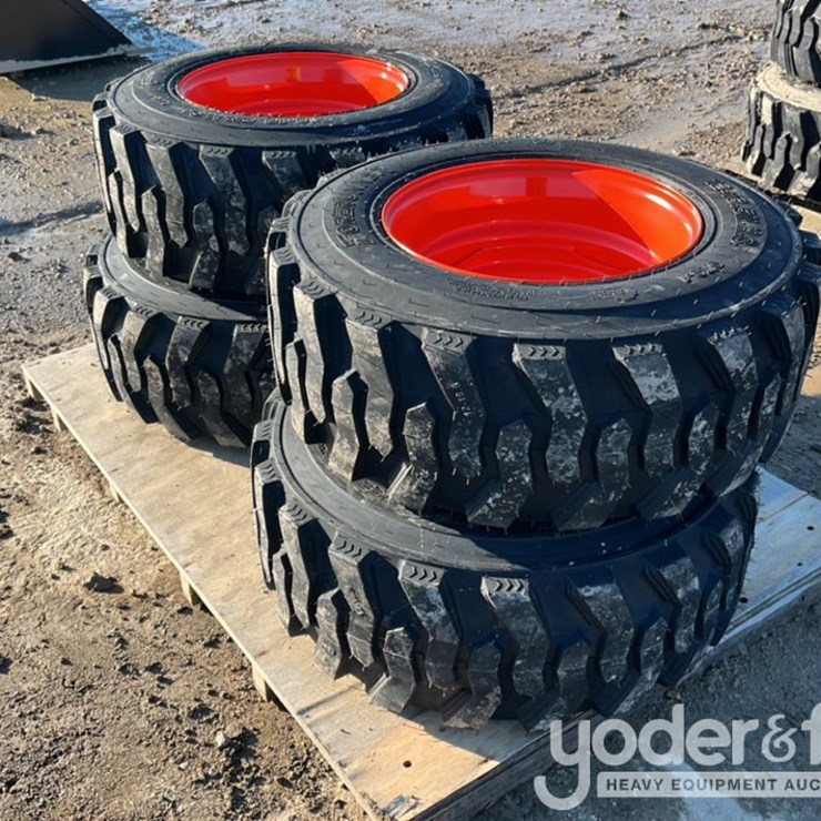 Unused 12-16.5 Tires w/ Wheel to suit Bobcat (4 of)