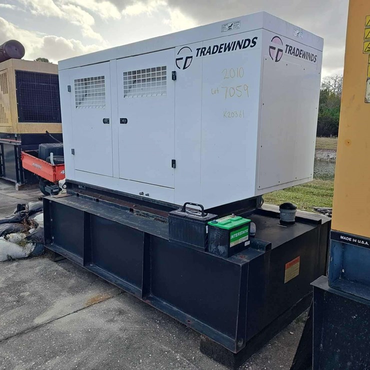 2010 Tradewinds TP-80 KW Standby Generator