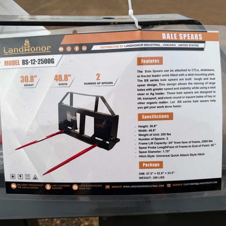 #7915 • Skid Steer Bale Spear