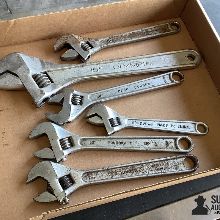 Assorted Adjustable Wrenches
