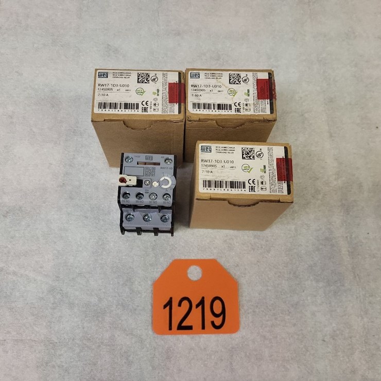 (4) Mini - Contactor Overloads 7-10 AMP - Tag #1219