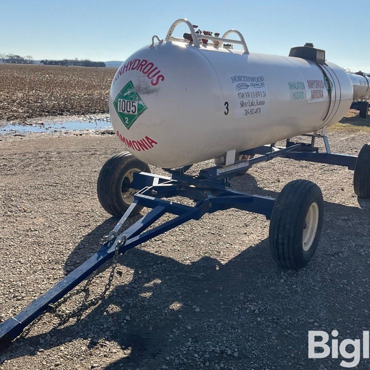 1977 Chemi-Trol 1000-Gal Nurse Tank On Duo Lift Running Gear