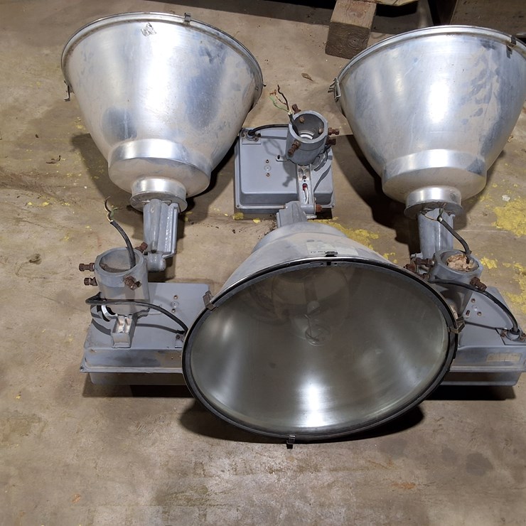 #306 • LOT OF 3 OVERHEAD SHOP LIGHTS