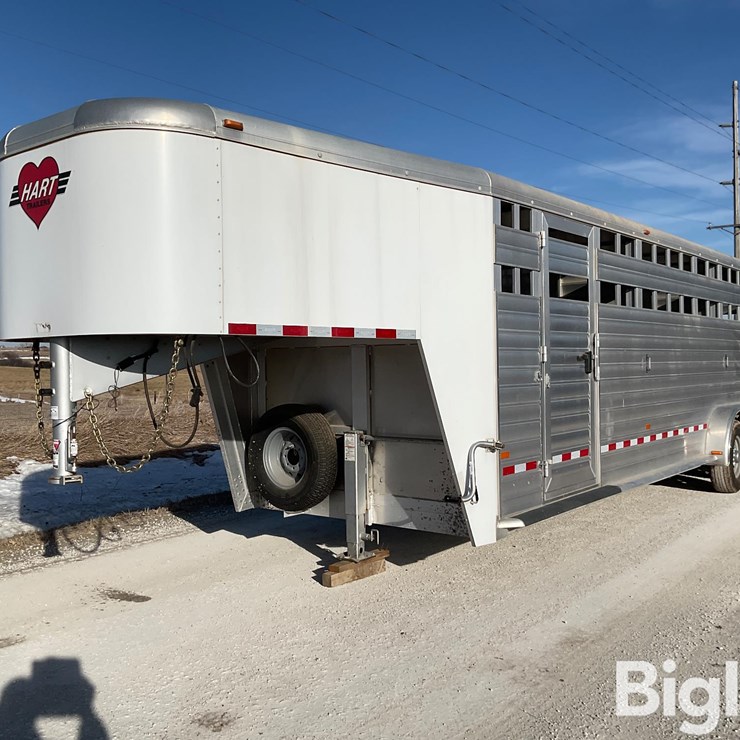 2019 Hart S24G T/A Gooseneck Livestock Trailer