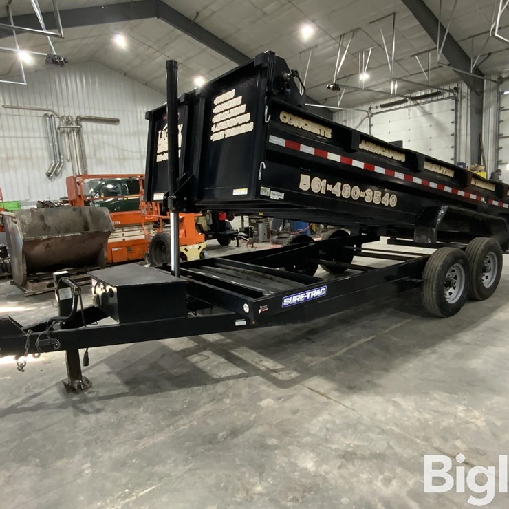 2022 Novae SURE-TRAC ST82116TLDD-B-140 7' X 16' T/A Dump Trailer