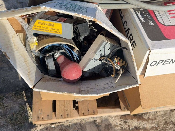 pallet-of-assortment-of-breakers,-exit-sign,-new-fan-and-misc-image-5