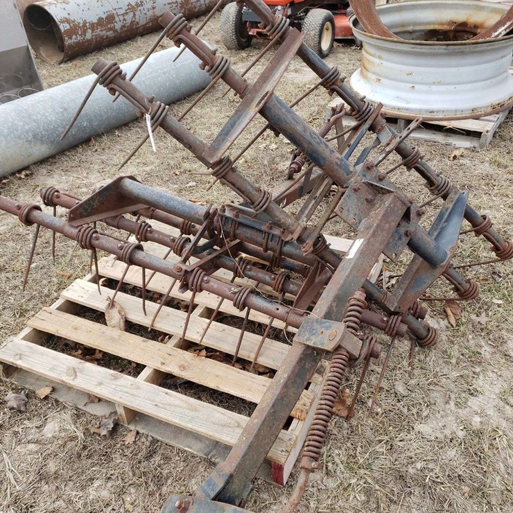 2 Hiniker 4ft coil tine harrows