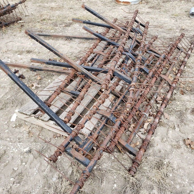 Pallet of Drag Harrows for Drill