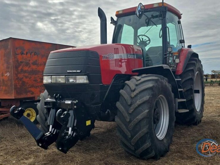 case-mx180-tractor,-s/n-jja0097998:-front-wheel-assist,-front-3ph,-meter-shows-6512-hrs-image-1