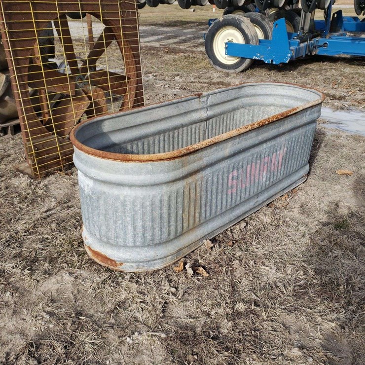 Livestock Galvanized Water Trough