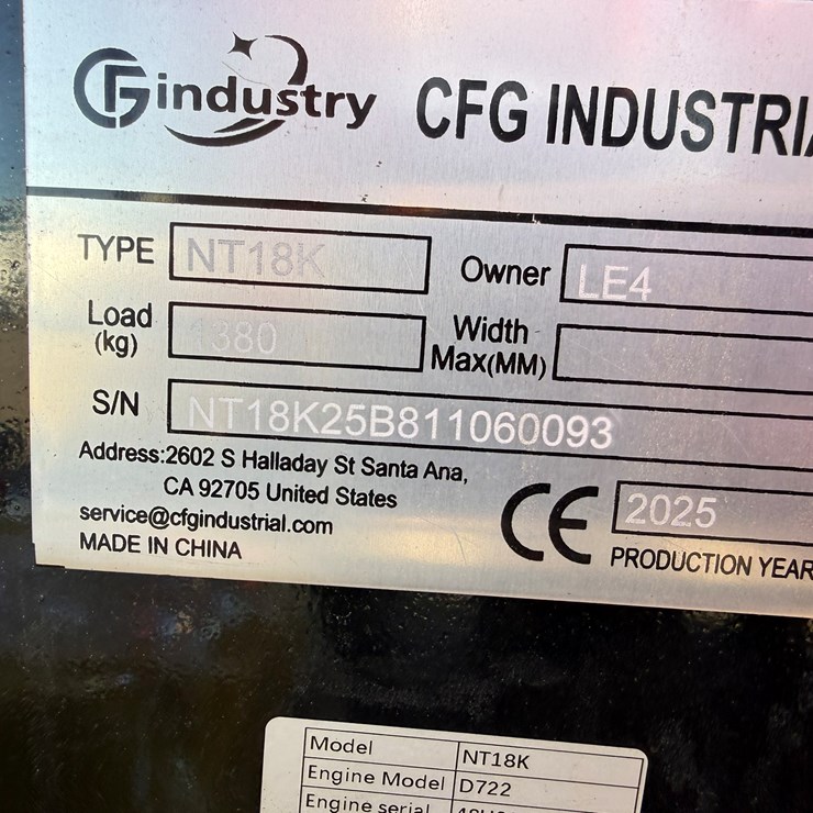 CFG INDUSTRY NT18K