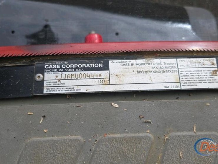 case-mx180-tractor,-s/n-jja0097998:-front-wheel-assist,-front-3ph,-meter-shows-6512-hrs-image-28