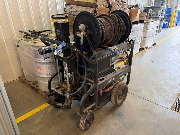 industrial-water-proofing-sprayer-w/-drums-of-mel-rol-lm-image-1