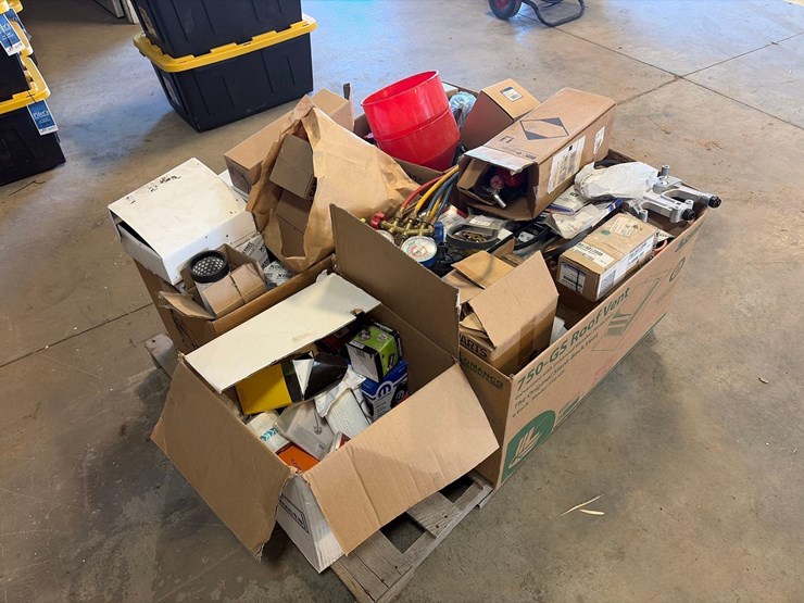 assortment-of-filters,-belts,-fire-extinguishers-&-a/c-gauges-image-1