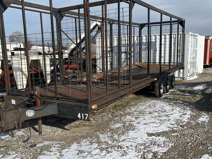 2008-triple-axel-trailer-with-black-metal-cage/sides,-homemade,-vin--td311941-image-3