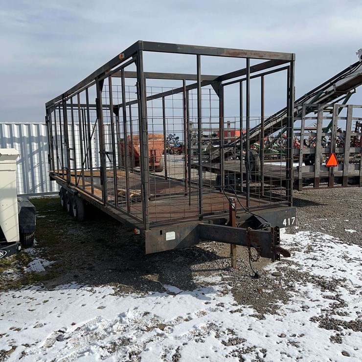 2008 Triple Axel Trailer with black metal cage/sides, Homemade, VIN- TD311941