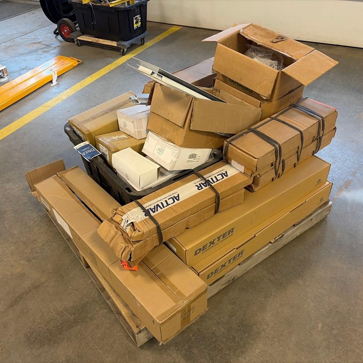 Assortment of Door Hardware and Curtain Rods