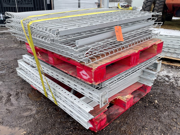 #1316-•-(2)-pallets-of-racks-and-uprights-for-pallet-racking-image-2