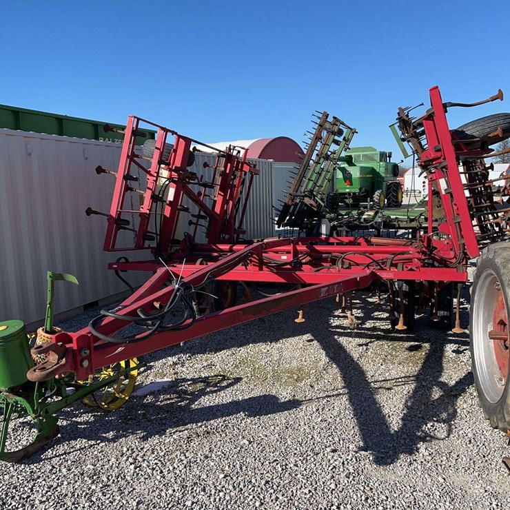 24ft Kongskilde S-Tine Field Cultivator, Double Rolling Basket