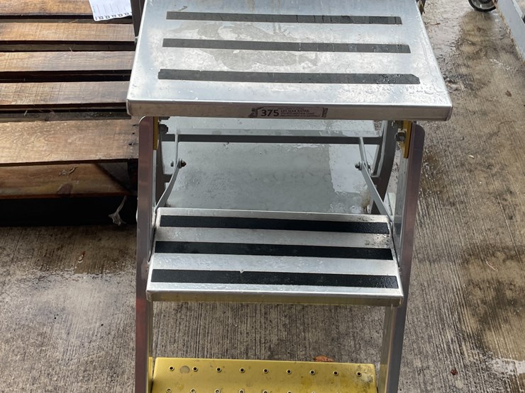 #1302-•-rolling-warehouse-rack-and-ladder-image-7