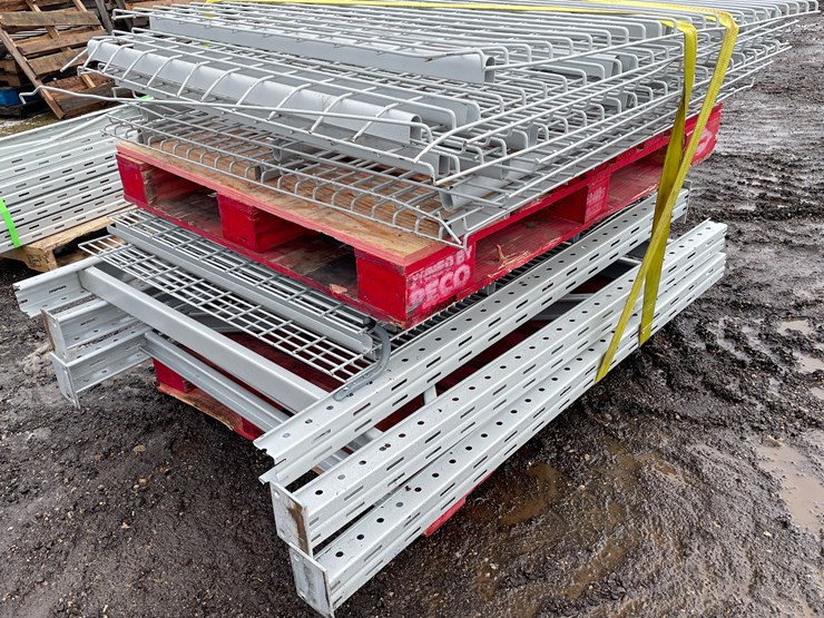 #1316-•-(2)-pallets-of-racks-and-uprights-for-pallet-racking-image-1