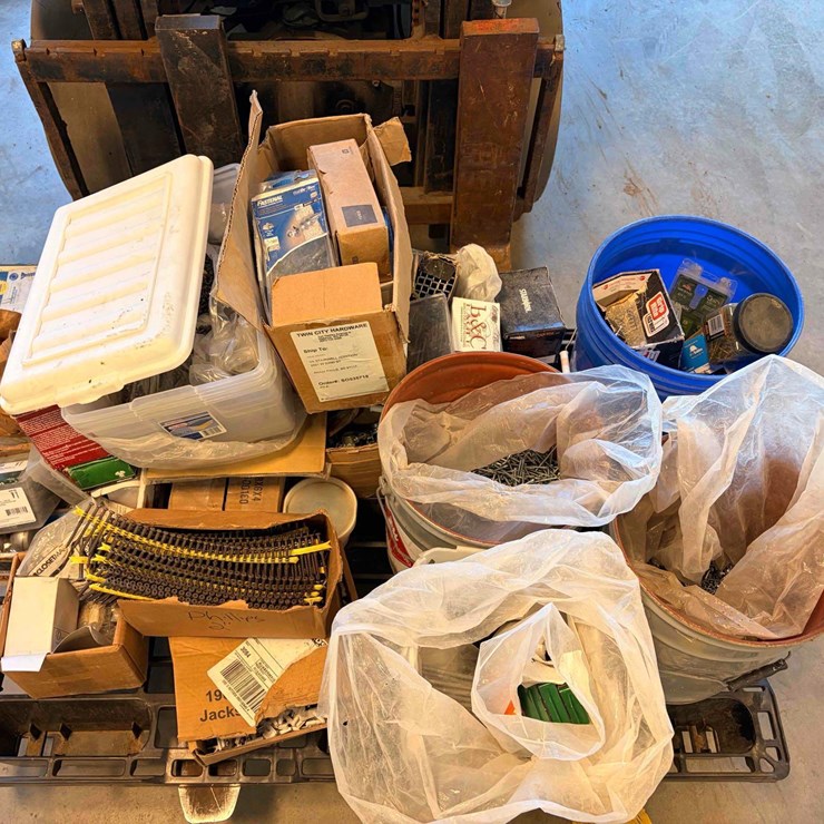 Assortment of Screw Fasteners /W Misc Material