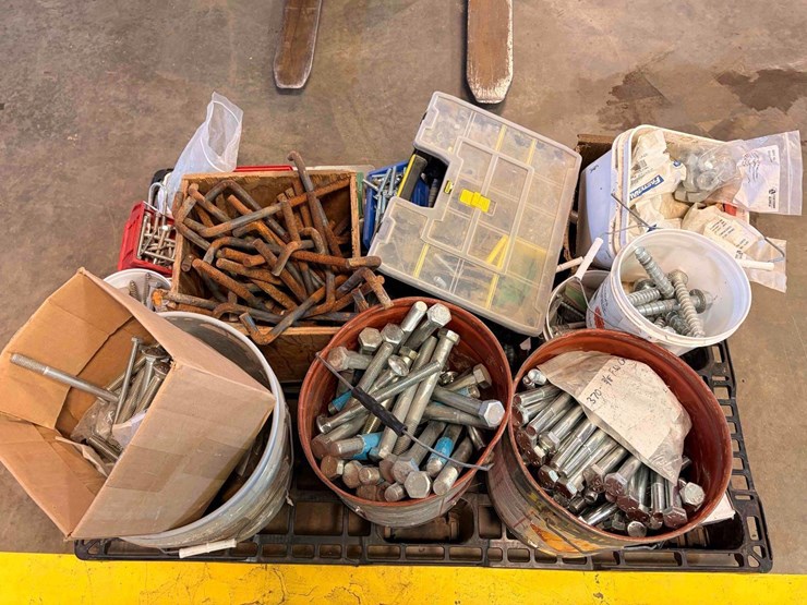 assortment-of-large-fasteners,-bolts,-screws-image-1
