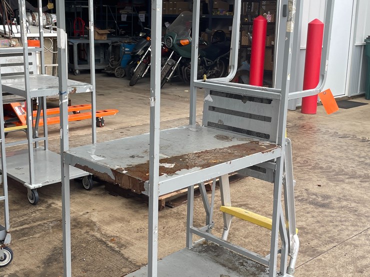 #1301-•-rolling-warehouse-rack-and-ladder-image-2