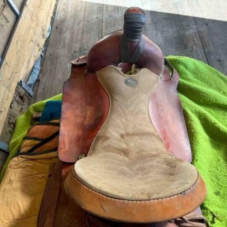 CUSTOM MADE BUFFALO SADDLE, 1951-20